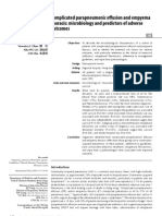 Complicated Parapneumonic Effusion and Empyema Thoracis: Microbiology and Predictors of Adverse Outcomes