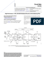 Circuit Note: High Performance, 12-Bit, 500 MSPS Wideband Receiver With Antialiasing Filter