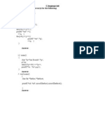 C Language Test Predict The Output or Error(s) For The Following: Questions From 1 To 31