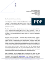 Lettera Del Presidente CCBE A Mario Monti