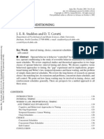 Operant Conditioning (Staddon & Cerutti, 2003)