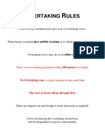 Vertaking Ules: There Is No Overtaking Permitted Within 100 Metres of A Bridge