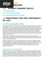 Biology Unit Summaries