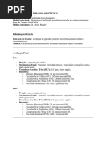 RELATÓRIO DE ULTRASSOM OBSTÉTRICO portugues