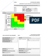 Risk Assessment Record Management of Health and Safety at Work Regulations