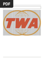 TWA Cross Stitch Pattern