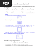 Exercices Chapitre 9 Correction