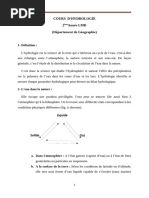 Cours Hydrologie L2 géographie