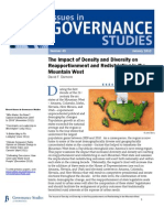 The Impact of Density and Diversity On Reapportionment and Redistricting in The Mountain West