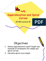 17 Super Elevation and Spiral Curves