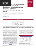 Oxidative Aromatic C-O Bond Formation: Synthesis of 3-Functionalized Benzo (B) Furans by Fecl - Mediated Ring Closure of R-Aryl Ketones