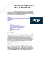 Guía de Instalación y Configuración de Servidores DNS en Windows 2003