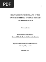 Optical Properties of Human Tissue Thesis - Van Der Zee