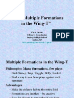 Using Multiple Formations in The Wing-T