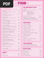 Cairo Cult Menu