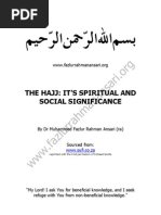 The Hajj Its Spiritual and Social Significance