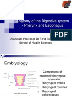 Anatomy of The Pharynx and Esophagus 2012