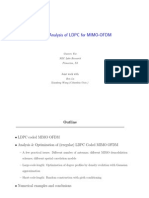 Design and Analysis of LDPC For MIMO-OFDM: Guosen Yue NEC Labs Research Princeton, NJ