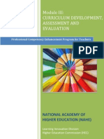 Curriculum Development & Assessment