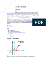 Galilean Transformation: From Wikipedia, The Free Encyclopedia