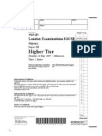 2007 iGCSE Physics Written Paper Question Paper