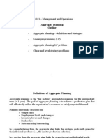 Aggregate Planning