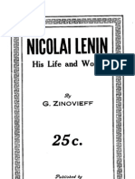 Zinoviev Nikolai Lenin His Life and Work 1918