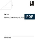 CAP 747 - Mandatory Requirements For Airworthiness