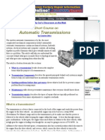 Automatic Transmissions A Short Course