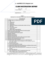 MOTOR TP CLAIM Investigation REPORT - National Insurance Company Limited