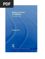 Military Control in Pakistan-The Parallel State, Mazhar Aziz