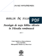 VOL 1.EPISCOP CALINIC BOTOSANEANUL Biblia in Filocalie Antologie de Texte Biblice Talcuite in Filocalia Romaneasca Vol 1