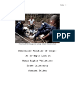 Democratic Republic of Congo: An In-Depth Look at Human Rights Violations Drake University Shannan Belden