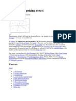 Capital Asset Pricing Model