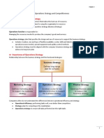 Operations Strategy and Competitiveness