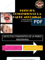 Defectos Congenitos de La Pared Abdominal