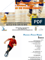 Dossier Campus de Tecnificación de Futbol Sala "Ciudad de Torrevieja 2012"