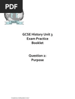 Unit 3 - Question 2 - Purpose Booklet