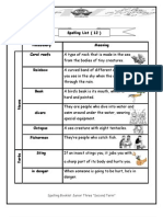 Spelling List (12) : Spelling Booklet Junior Three "Second Term"