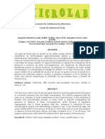 Recuento de Coliformes en Alimentos