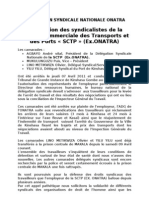 SOS: Arrestation Des Syndicalistes de La Société Commerciale Des Transports Et Des Ports SCTP (Ex - ONATRA)