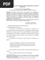 CORRIENTES ACTUALES Y EUROPEAS DEL PENSAMIENTO Y FILOSOFÍA APLICADA José Barrientos Rastrojo (Barrientos@us - Es)