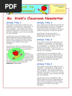 Newsletter Example