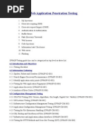Web Application Penetration Testing