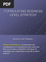 Business Level Strategies