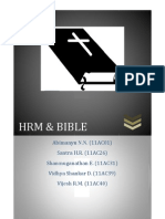 Bible and HRM