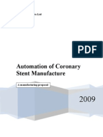 Automation of Coronary Stent Manufacture 