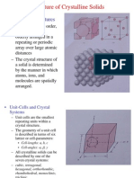 Structure of Crystalline Solids