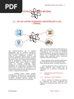 ESTRUCTURA DE LA MATERIA. Naturaleza Eléctrica.