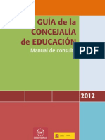 GUÍA DE LA CONCEJALÍA DE EDUCACIÓN: Manual de Consulta